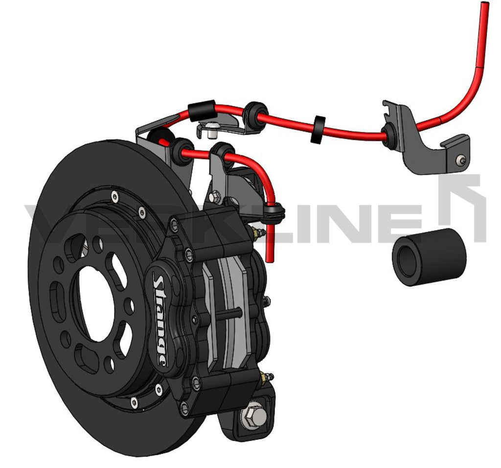 Verkline Carbon Brake Kit for 15 inch wheels for Audi R8/Lamborghini Huracan