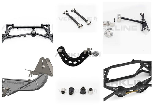 Verkline Full subframe + wishbones Audi TT TTS TTRS 8J set