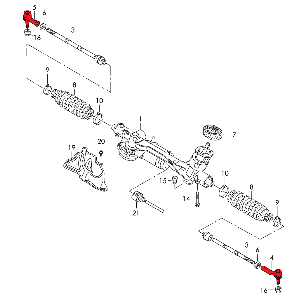 Verkline Bump Steer Front AdjustableTie Rod Ends – TTRS TTS TT 8S