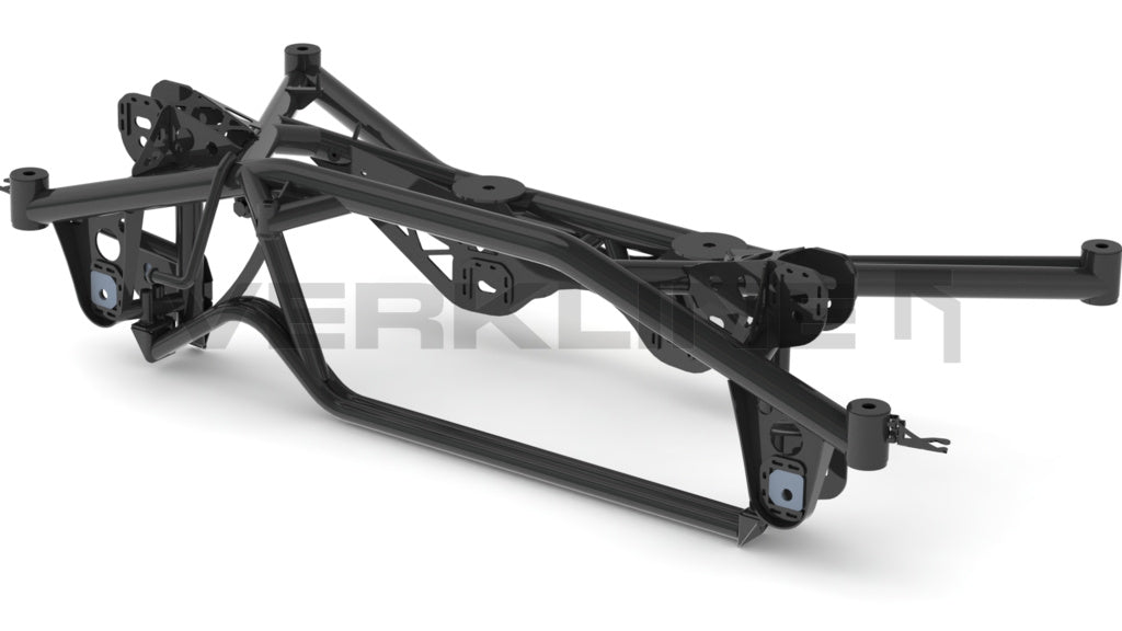 Verkline Rear Lightweight Tubular Subframe Track – VAG RS3 S3 A3 TTRS TTS TT Golf Mk5 Mk6 Mk7 Seat Leon
