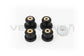 Verkline Polyurethane Subframe Bushings B2/B3/B4 – M10 – Track Hardness Black
